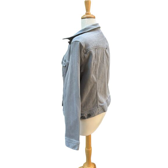 Liverpool Classic Jean Jacket Sz XL NWT Sharkshin Gray Western Stretch Casual - Picture 4 of 14